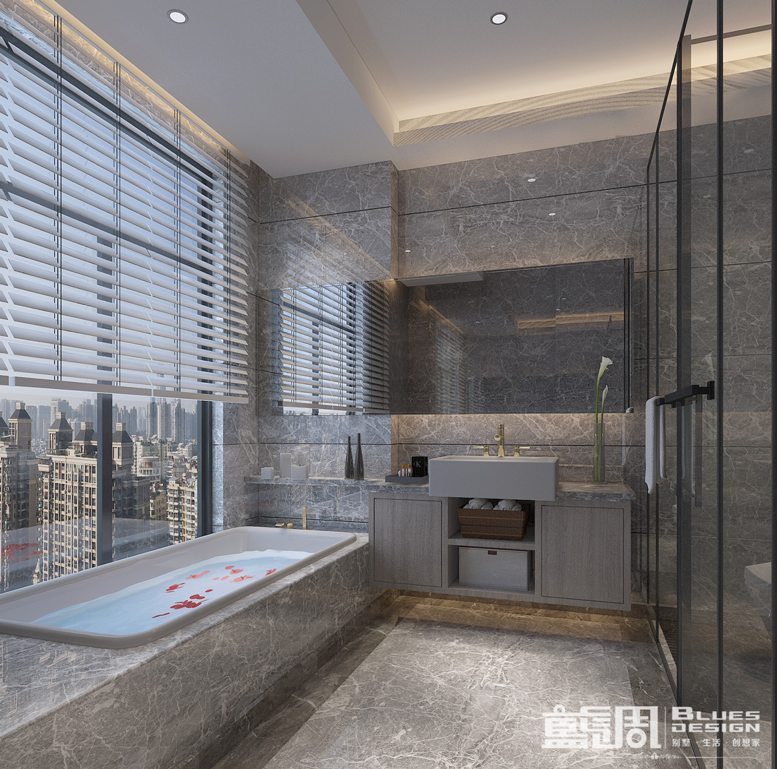 曦灣天馥私宅設(shè)計|藍調(diào)設(shè)計