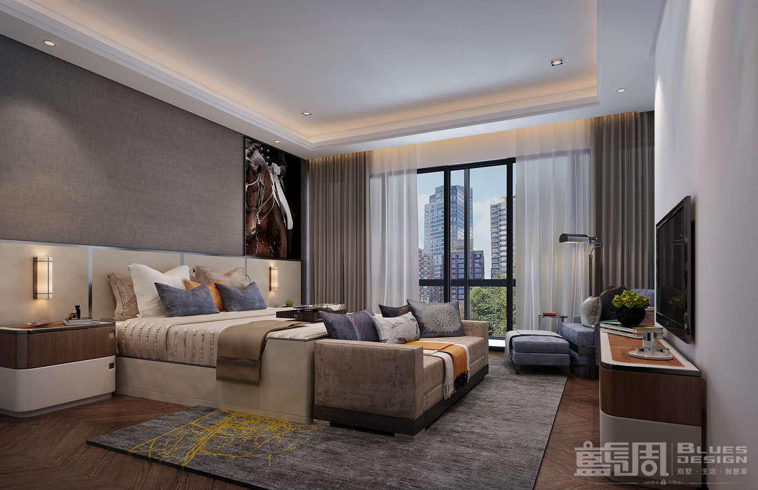深圳硅谷別墅設計:主臥